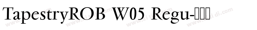 TapestryROB W05 Regu字体转换